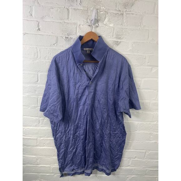 Peter Millar Men’s Summer Comfort Polo Shirt Short Sleeve Blue Size XXL - Picture 1 of 4